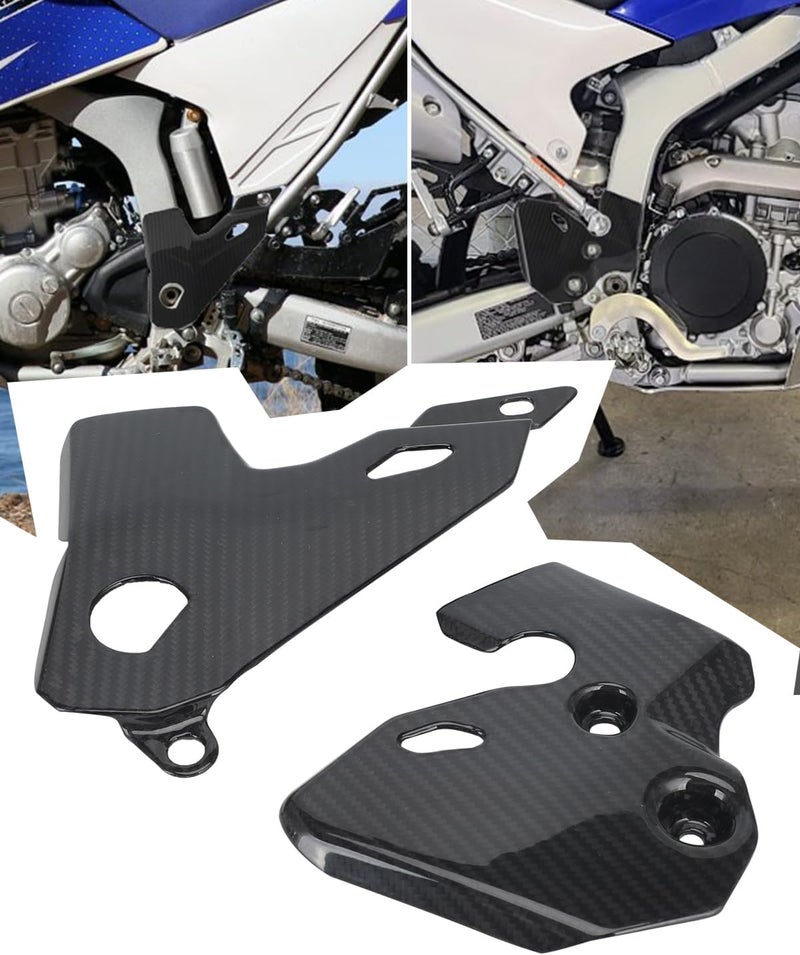 NACORE Motorcycle Real Carbon Fiber Frame Guards Protection For WR250R/X 2007-2017 Dirt Bike, BLACK - Image 1